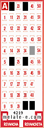 Volante ganador del sorteo 4219 de Melate