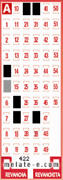 Volante ganador del sorteo 422 de Melate