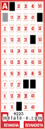 Volante ganador del sorteo de Melate con fecha del domingo   7 de junio de 2026