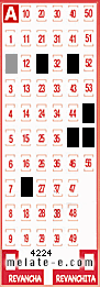 Volante ganador del sorteo de Melate con fecha del miércoles  10 de junio de 2026
