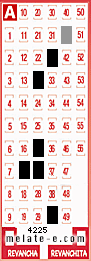 Volante ganador del sorteo 4225 de Melate