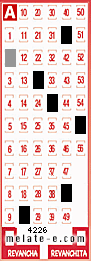 Volante ganador del sorteo de Melate con fecha del domingo  14 de junio de 2026