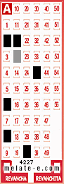 Volante ganador del sorteo de Melate con fecha del miércoles  17 de junio de 2026