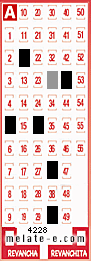 Volante ganador del sorteo 4228 de Melate