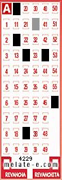 Volante ganador del sorteo de Melate con fecha del domingo  21 de junio de 2026