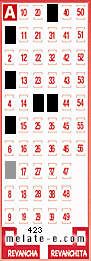 Volante ganador del sorteo 423 de Melate