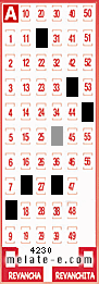 Volante ganador del sorteo de Melate con fecha del miércoles  24 de junio de 2026
