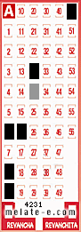 Volante ganador del sorteo 4231 de Melate