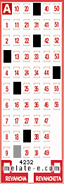 Volante ganador del sorteo de Melate con fecha del domingo  28 de junio de 2026