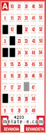 Volante ganador del sorteo 4233 de Melate