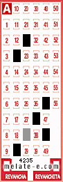 Volante ganador del sorteo de Melate con fecha del domingo   5 de julio de 2026