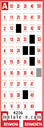 Volante ganador del sorteo 4236 de Melate