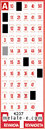 Volante ganador del sorteo 4237 de Melate
