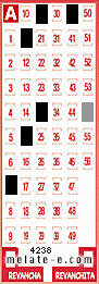 Volante ganador del sorteo 4238 de Melate