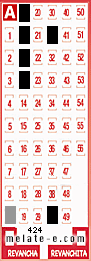 Volante ganador del sorteo 424 de Melate