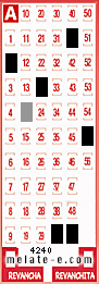 Volante ganador del sorteo 4240 de Melate
