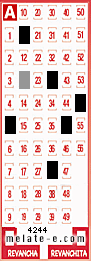 Volante ganador del sorteo de Melate con fecha del domingo  26 de julio de 2026