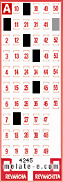 Volante ganador del sorteo 4245 de Melate