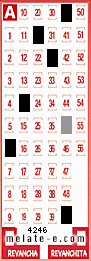 Volante ganador del sorteo 4246 de Melate