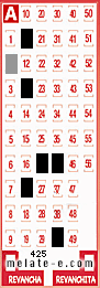 Volante ganador del sorteo 425 de Melate
