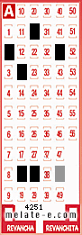 Volante ganador del sorteo de Melate con fecha del miércoles  12 de agosto de 2026
