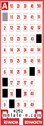 Volante ganador del sorteo 4252 de Melate