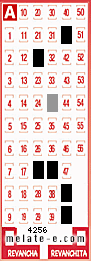 Volante ganador del sorteo 4256 de Melate