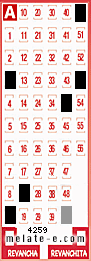 Volante ganador del sorteo 4259 de Melate