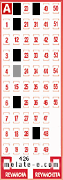 Volante ganador del sorteo 426 de Melate