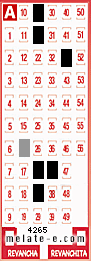 Volante ganador del sorteo 4265 de Melate