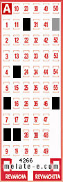 Volante ganador del sorteo 4266 de Melate