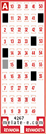 Volante ganador del sorteo 4267 de Melate