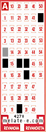 Volante ganador del sorteo 4270 de Melate
