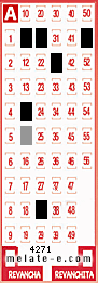 Volante ganador del sorteo de Melate con fecha del domingo  27 de septiembre de 2026