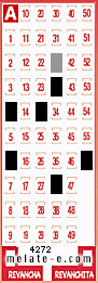 Volante ganador del sorteo 4272 de Melate