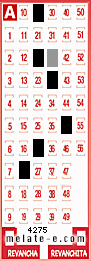 Volante ganador del sorteo 4275 de Melate
