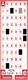 Volante ganador del sorteo 4276 de Melate