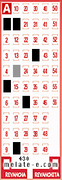 Volante ganador del sorteo 430 de Melate