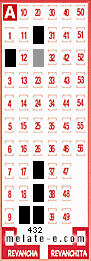 Volante ganador del sorteo 432 de Melate