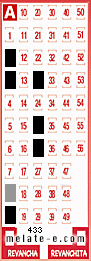 Volante ganador del sorteo 433 de Melate