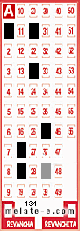 Volante ganador del sorteo 434 de Melate