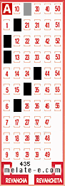 Volante ganador del sorteo 435 de Melate