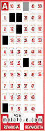 Volante ganador del sorteo 436 de Melate