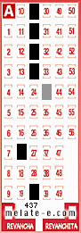 Volante ganador del sorteo 437 de Melate