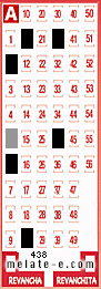 Volante ganador del sorteo 438 de Melate