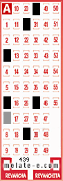 Volante ganador del sorteo 439 de Melate