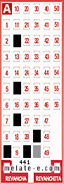 Volante ganador del sorteo 441 de Melate