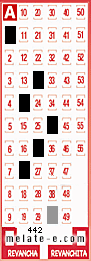Volante ganador del sorteo 442 de Melate