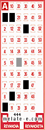 Volante ganador del sorteo 444 de Melate