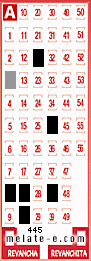 Volante ganador del sorteo 445 de Melate